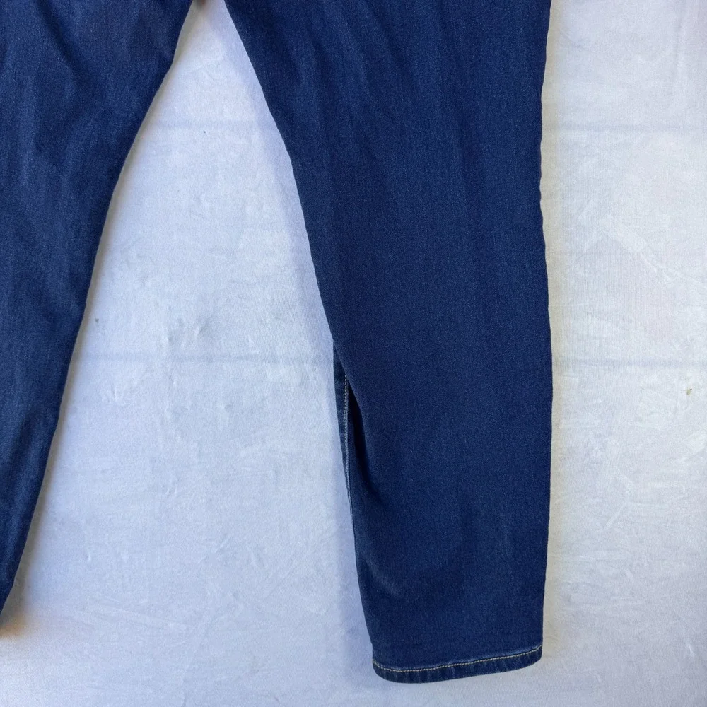 Michael Kors Izzy Skinny Jeans Women's 16 Blue Denim Stretch Dark Wash Whiskered